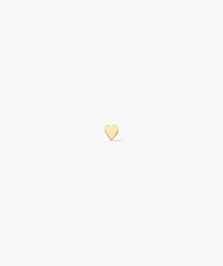 Piercing Studio - Mini Heart Flat Back Stud-14k Yellow Gold