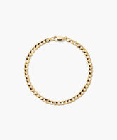 Flat Curb Chain Bracelet-18k Gold Vermeil / 6.5 inches