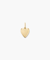 Puffy Heart Charm-18k Gold Vermeil