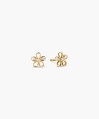 Fleurette Mini Studs-14k Yellow Gold / Lab Grown Diamond