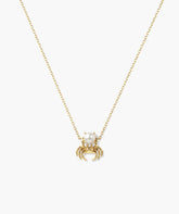 In a Pinch Pearl Necklace-18k Gold Vermeil / Pearl / 16-18"
