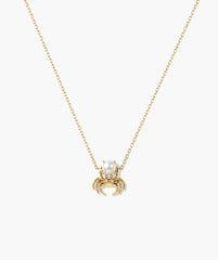 In a Pinch Pearl Necklace-18k Gold Vermeil / Pearl / 16-18"