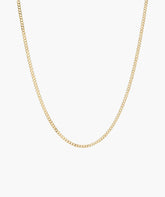 Curb Chain Necklace-14k Yellow Gold / 14-16 inches
