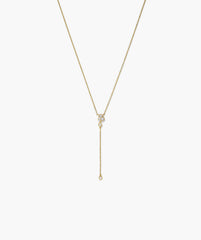 Celeste Lab Grown Diamond Lariat Necklace-14k Yellow Gold / Lab Grown Diamond / 16-18 inches