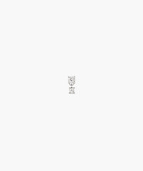 Piercing Studio - Single Diamond Droplet Stud-14k White Gold / Natural Diamond