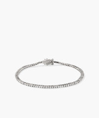 Diamond Tennis Bracelet 1.3mm-14k White Gold / Natural Diamond / 7.5 inches