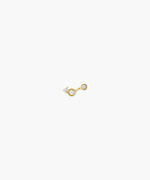 Single Celeste Lab Grown Diamond Triad Stud-14k Yellow Gold / Lab Grown Diamond