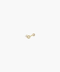 Single Celeste Lab Grown Diamond Triad Stud-14k Yellow Gold / Lab Grown Diamond