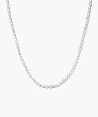 Tiny Pearl Necklace-18k Gold Vermeil / Pearl / 14-16 inches