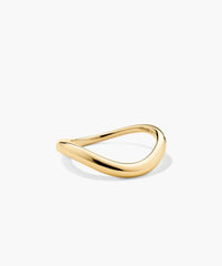 Dôme Figure Slim Ring-14k Yellow Gold / 8