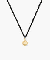 Safekeeping Charm Necklace-Black Spinel