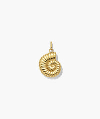 Ammonite Charm-18k Gold Vermeil