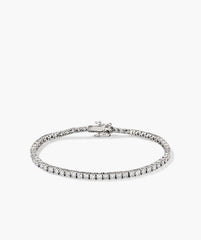 Lab Grown Diamond Tennis Bracelet 2.5mm-14k White Gold / Lab Grown Diamond / 7.5 inches