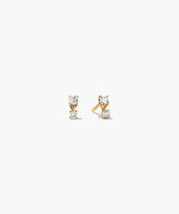 Droplet Lab Grown Diamond Studs-14k Yellow Gold / Lab Grown Diamond