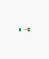 Baguette Studs-14k Yellow Gold / Lab Grown Emerald
