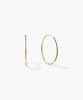 Large Hoops-10k Yellow Gold