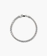 4mm Round Box Chain Bracelet-Sterling Silver / 7 inches