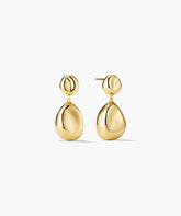 Organic Dôme Pebble Earrings-18k Gold Vermeil