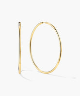 Oversized Thin Hoops-14k Yellow Gold