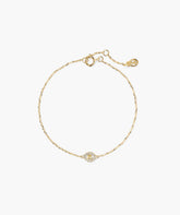 Pavé Diamond Evil Eye Bracelet-14k Yellow Gold / Natural Diamond / 7-8 inches