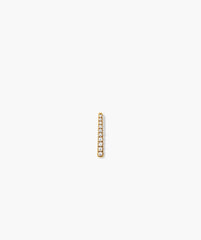 Pavé Puzzle Sliding Charm-18k Gold Vermeil / Lab Grown White Sapphire
