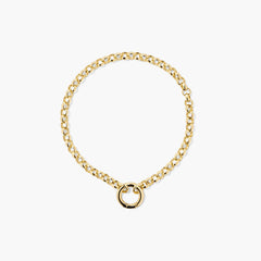 Rolo Chain Charm Bracelet-14k Yellow Gold / 6 inches