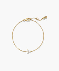 Lotus Bracelet-18k Gold Vermeil / Lab Grown Sapphire / 6-7 inches