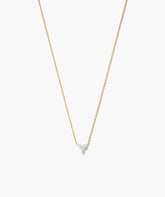Lotus Necklace-18k Gold Vermeil / Lab Grown Sapphire / 16-18"
