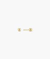 Sphere Studs-10k Yellow Gold