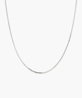 Serpentine Chain Necklace-Sterling Silver / 16 inches