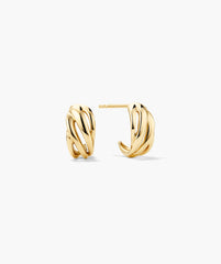 Open Dôme Huggies-14k Yellow Salmon Gold