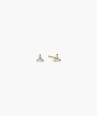 Mini Lotus Diamond Studs-10k Yellow Gold / Natural Diamond