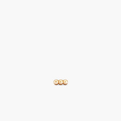 Single Spheres Bar Stud-14k Yellow Gold / Flat Back