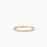 Slim Diamond Eternity Band-14k Yellow Gold / Natural Diamond / 5