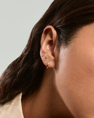 Mini Heart Studs-10k Yellow Gold