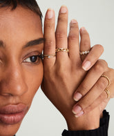 Bold Chain Ring-14k Yellow Gold / 4