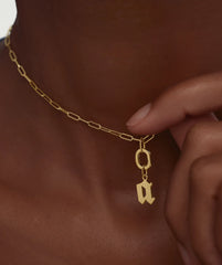 Oval Charm Enhancer-10k Yellow Gold