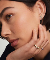 Pavé Diamond X Oversized Studs-14k Yellow Gold / Natural Diamond