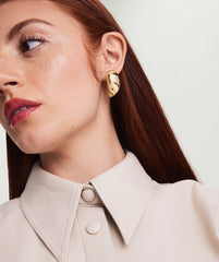 Mega Dôme Earrings-18k Gold Vermeil