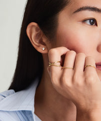 Duo Ring-14k Yellow Gold / 7