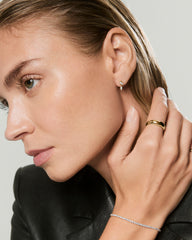 Single Lab Grown Diamond Drop Stud-14k Yellow Gold / Lab Grown Diamond