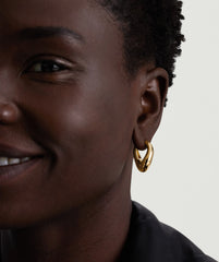 Dôme Figure Hoops-Sterling Silver