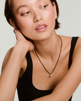 Bet On It Charm Necklace-Black Spinel
