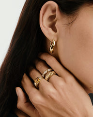 Heirloom Ring-14k Yellow Gold / Honey Quartz / 4