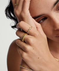 Ziggy Ring-Sterling Silver / Lab Grown Diamond / 4