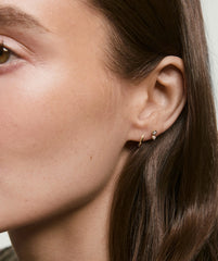 Piercing Studio - Lab Grown Diamond Pearl Drop Stud-14k Yellow Gold / Lab Grown Diamomd