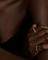 Ziggy Ring-Sterling Silver / Lab Grown Diamond / 4