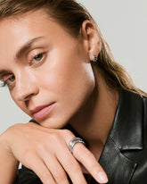 Bold Open Dôme Huggies-Sterling Silver