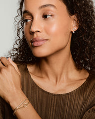 Ada Double Pear Drop Earrings-18k Gold Vermeil / Lab Grown White Sapphire