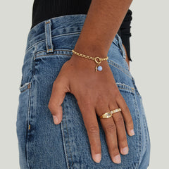 Rolo Chain Charm Bracelet-14k Yellow Gold / 6 inches